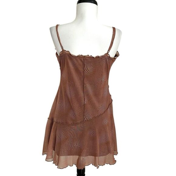 Urban Outfitters Moxie Mesh Mini Slip Dress M Whimsigoth Fairy Grunge goblin - Picture 5 of 15